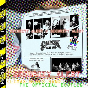 Climax Blues Band Security Alert album cover recorded at Leek Blues Festival 2013