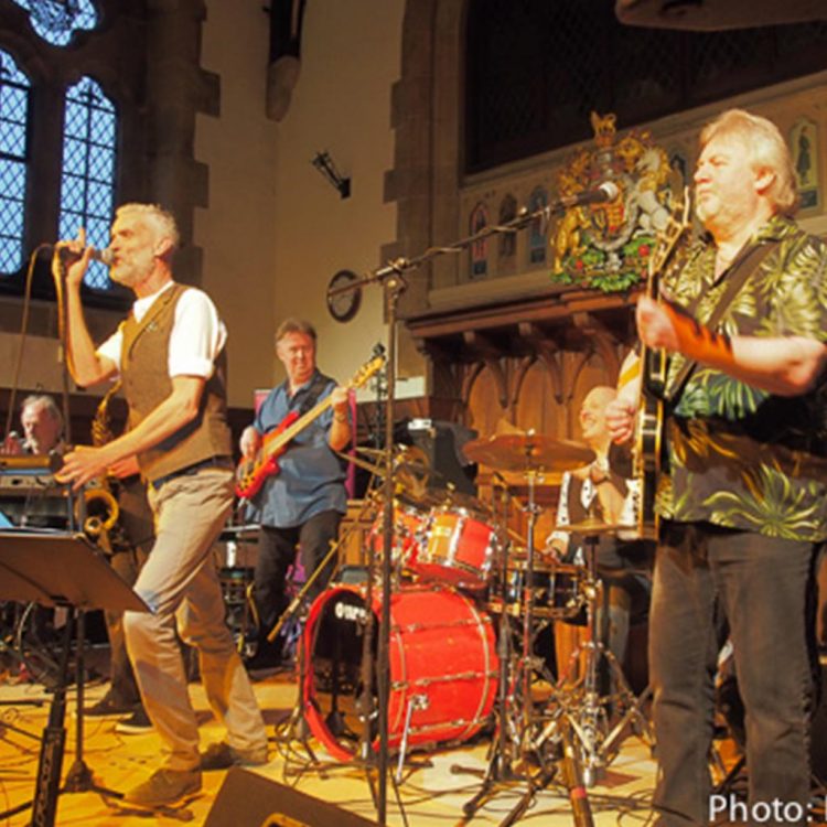 Climax Blues Band performing at the Lichfield Guildhall with Graham Dee on vocals and Lester Hunt on guitar.