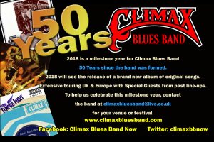 Climax Blues Band 50 years since the band was formed poster