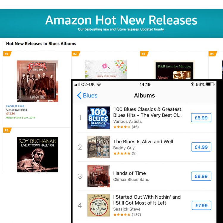 Hands of Time number one on Amazon and iTunes