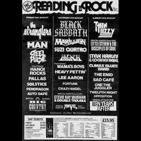 CBB at Reading Rock Festival 1983