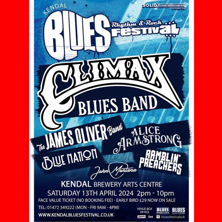 CBB to headline Kendal Blues, Rhythm and Rock festival