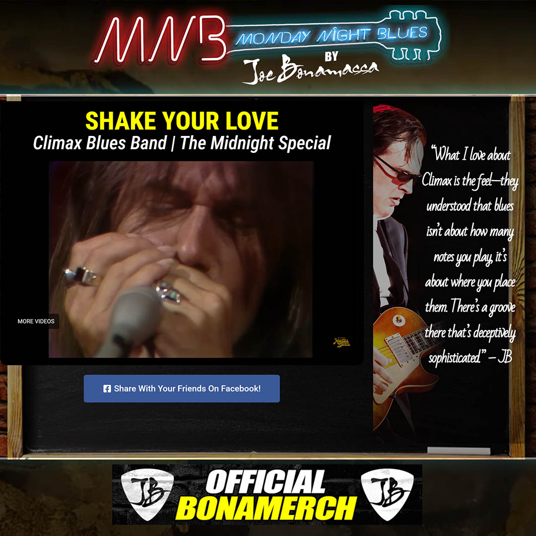 CBB on Joe Bonamassa Monday Night Blues show